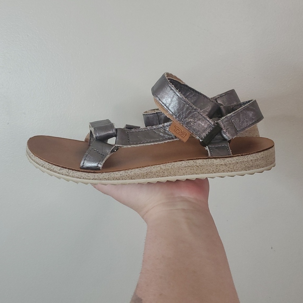 Teva Womens Original Mirrored Metallic Sandals Size 9 Summer Outdoors Hiking - Picture 4 of 10